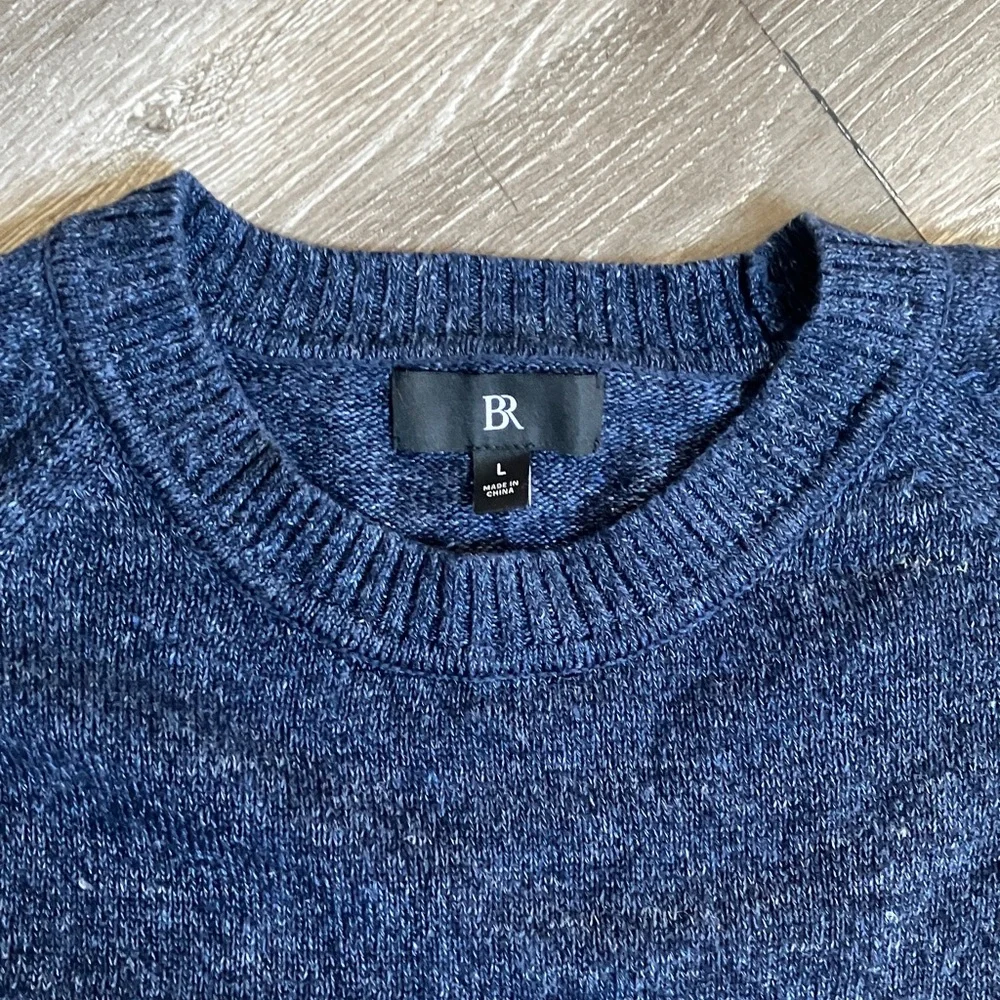 Banana Republic Giorgio Cotton-Linen Crew Neck Sweater